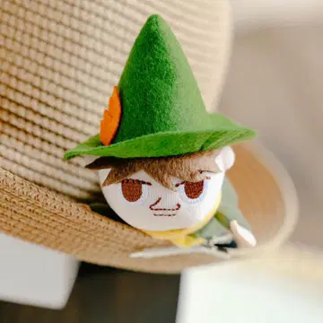 클립 부착 봉제 인형 (스너프킨) [무민 밸리 파크 한정판 디자인]