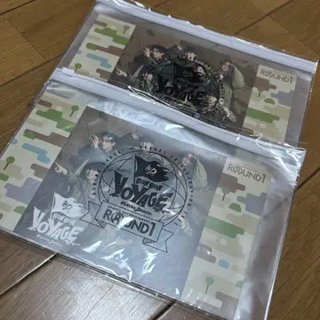 나니와단시 라운드 원 콜라보룸 혜택 클리어 파우치 2장 세트