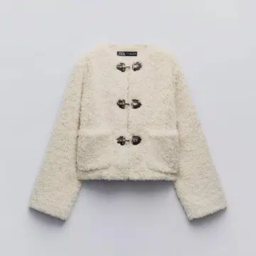ZARA 페이크 보아 자켓