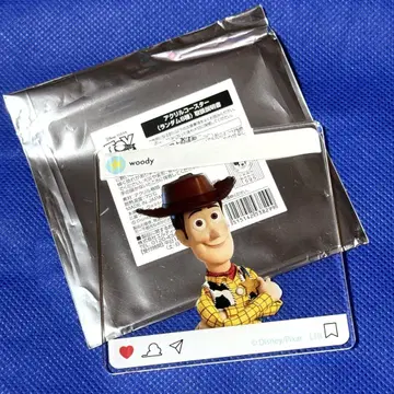 토이스토리 오마이카페 우디 아크릴 코스터