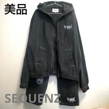 SEQUENZ [ L ] 데님 셋업 후드티 자켓 팬츠