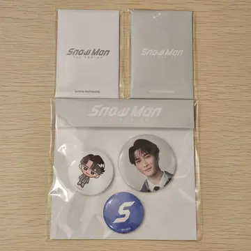 Snow Man 와타나베 쇼타 포토 카드 캔뱃지 세트
