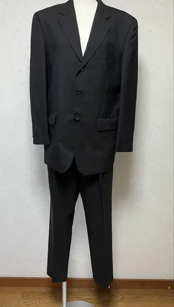 블랙 싱글 브레스 비즈니스 정장