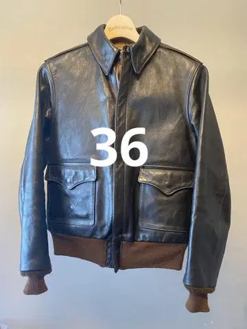The REAL McCOY'S TYPE A-2/A2 가죽 자켓 36