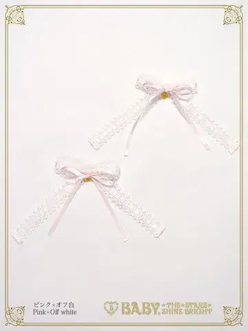 Fallin' Ribbon 리본 클립 핑크