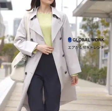 GLOBAL WORK 에어카루 발수 트렌치코트