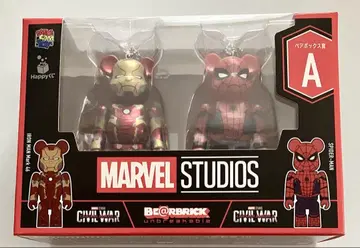 MARVEL BE@RBRICK A상 아이언맨 스파이더맨