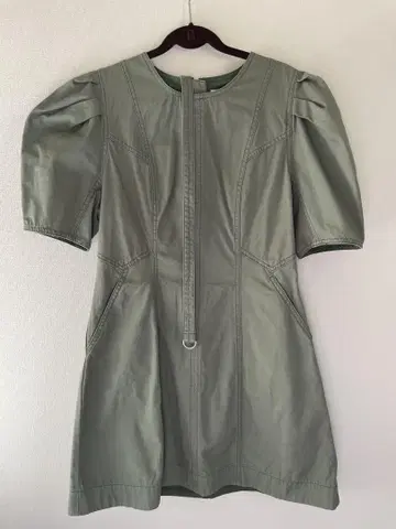 moussy TUCK SLEEVE ZIP UP 미니 드레스