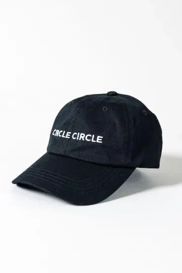 CIRCLE CIRCLE 로고 야구 모자 블랙