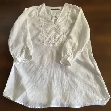 ZARA 자라 린넨 100% V넥 튜닉 OK 원피스