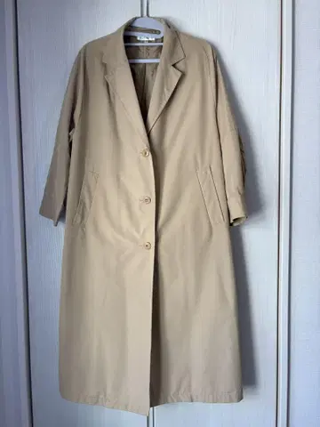 moussy 오버 롱 자켓 베이지 사이즈 2