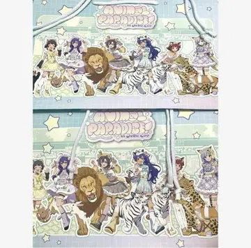 아이돌 마스터 밀리언 라이브 토부 동물공원 한정판 쇼핑백 종이 봉투 특전
