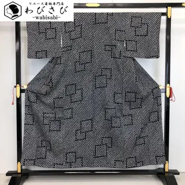 코몬 총 시보리 사슴 무늬에 사각 무늬 모노톤 K-3352