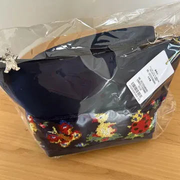 학교 페이 숄더백 미사용 새상품 네이비 한정판 콜라보