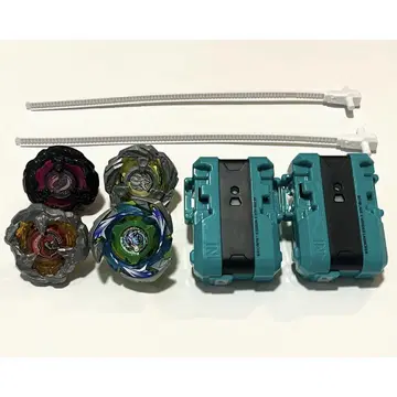 베이블레이드 x 런처 2개 베이블레이드 4개 세트 5