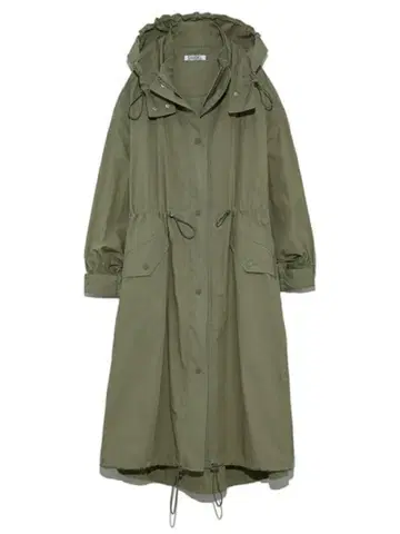 SNIDEL 전개 모즈 코트 카키 사이즈 F 코튼 100%