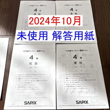 2024학년도 사피아스 4학년 10월 모의 확인 테스트 초4 4학년 최신