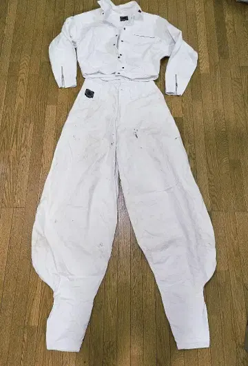 토비카세야마 특주품 토비 의류 상하 격자 무늬 화이트