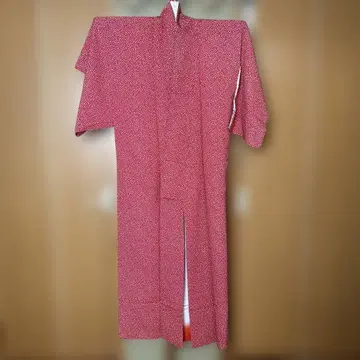 빨간색 미니 꽃무늬 코몬 기모노