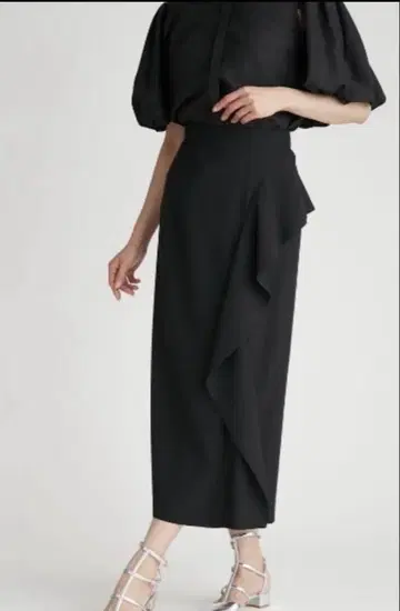 셀포드 페플럼 타이트 스커트 36