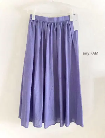 [ 미사용 새상품 ] anyFAM 애니팜 플레어 스커트 퍼플 계열