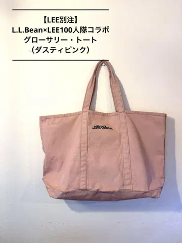 L.L.Bean x LEE100 콜라보 그로서리 토트 핑크