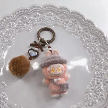 LABUBU 봉제 인형 키링 스트랩