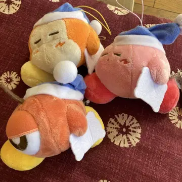 별의 커비 푸푸푸 프렌즈 오야스미 마스코트 봉제 인형 3종