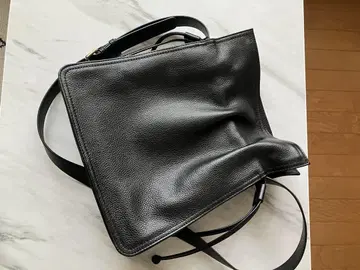 천연 가죽 여성용 복조리형 숄더백
