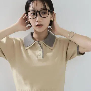 더블 칼라 폴로 상의