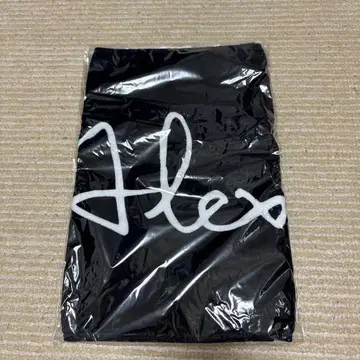 [Alexandros] 로고 타월 필기체 블랙