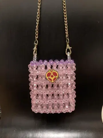 USJ 세일러문 비즈 백 목걸이 사코슈 넥 파우치