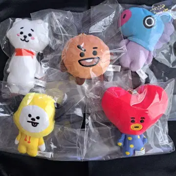 BTS BT21 봉제 인형 마스코트 5체 세트