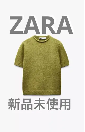 [ ZARA ] 소프트 니트 숏슬리브 스웨터