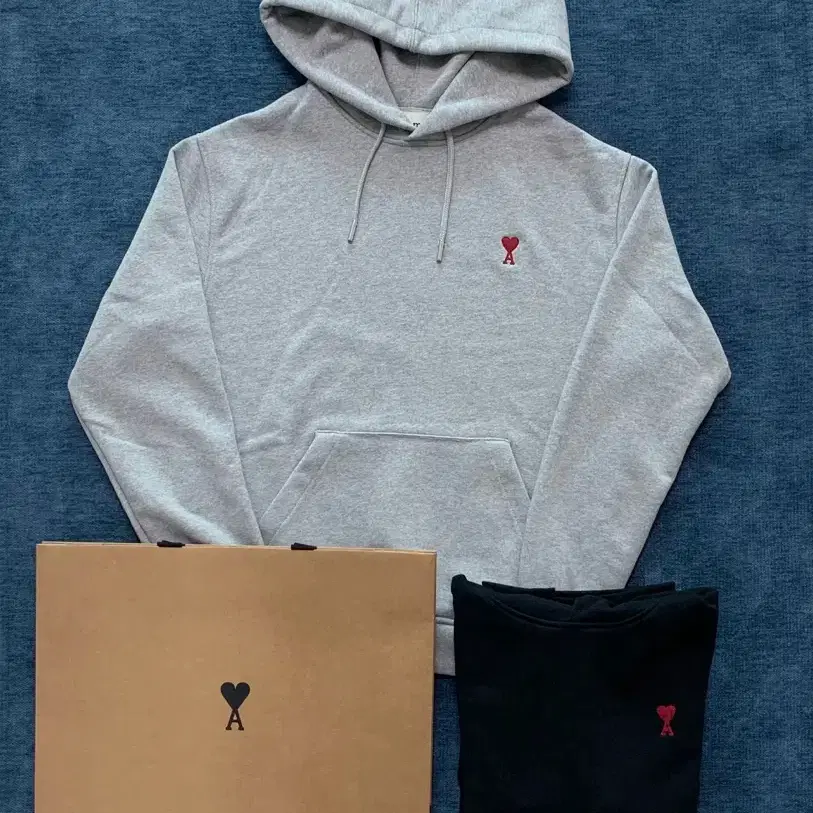 [QR 가능] 아미 스몰로고 하트 후드맨투맨 미개봉 새상품