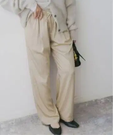 스픽스팬 실키 새틴 이지 팬츠 베이지