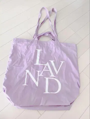 새상품급 LAVANDA 라바나 우노 미사코 로고 포인트 토트백