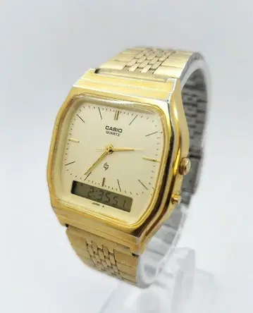 CASIO 카시오 AQ-340G 손목시계 아나로그 디지털 쿼츠