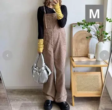 시마무라 mayo 백 와펜 코듀로이 올인원 카멜 M