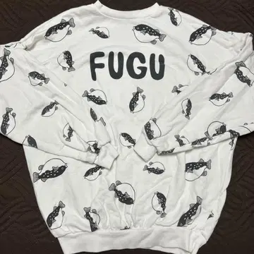 FUGU 복어 패턴 맨투맨