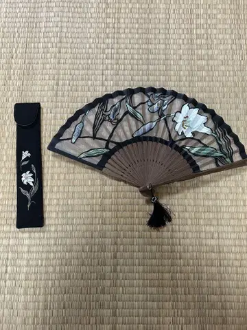 교토 백죽당 조각 부채