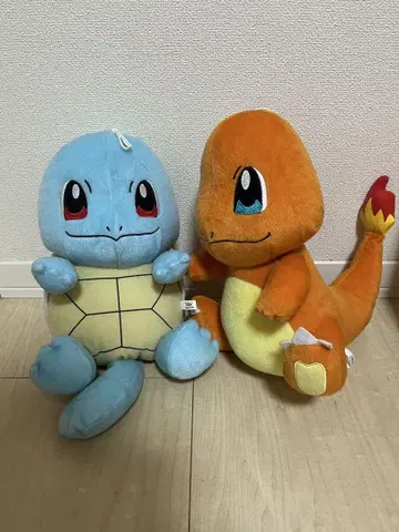 꼬부기와 파이리 봉제 인형 세트