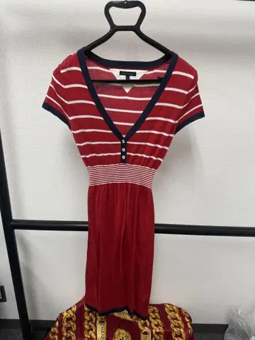 TOMMY HILFIGER 니트 원피스 실크 혼방