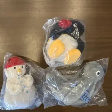 핑구 봉제 인형 가챠 눈사람 로비