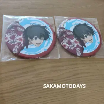 SAKAMOTODAYS 나구모 세가 럭키 쿠지 캔뱃지 2개