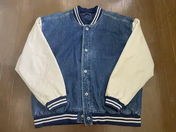 90s 데님 바시티 자켓 basic edition