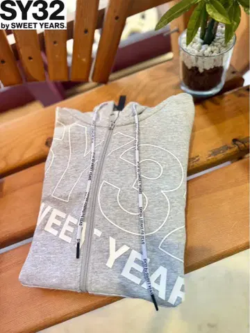 미사용 새상품 SY32 by SWEET YEARS 풀 집업 후드티 긴팔