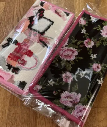 페일러 FEILER 미니 손수건 꽃무늬 화장품 패턴 2개 세트