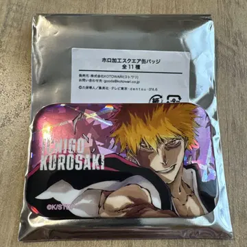 BLEACH 쿠로사키 이치고 홀로 가공 스퀘어 캔뱃지