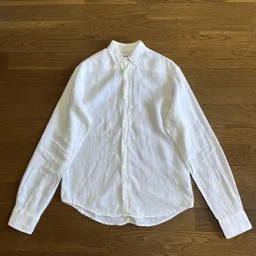Frank&Eileen 린넨 셔츠 XXS 화이트 버튼 다운 무지 린넨